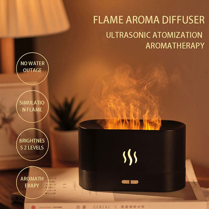 RGB Flame Humidifier and Aroma Diffuser (FREE HOME DELIVERY)